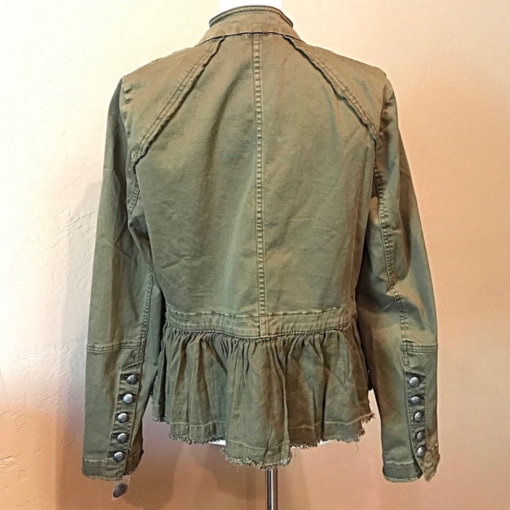 Free People Ruffle Military Jacket - Picture 2 of 6